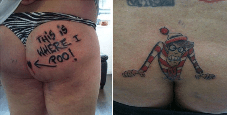 18 GRUSOMME rumpe-tatoveringer som viser hvor SYK verden er !